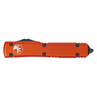 Ніж Microtech Ultratech Double Edge Black Blade FS Serrator Orange (122-3OR) - зображення 3