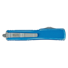 Нож Microtech UTX-70 Double Edge Apocalyptic DFS Serrator Distressed Blue (147-D12DBL) - изображение 4