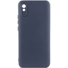 Чехол TPU GETMAN Liquid Silk Full Camera для Xiaomi Redmi 9A Синий / Midnight Blue