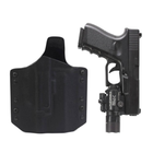 Пистолетная кобура ARES Kydex Holster Glock-17/19 x300/X400 WEapon Lights (W-EO-AHG17-SFX-BLK) - изображение 5