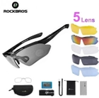 Захисні тактичні.спортивні окуляри з поляризацією RockBros чорні .5 комплектів лінз - зображення 6