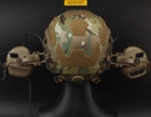 Крепление адаптер WoSporT на каске шлем HD-ACC-08 Tan для наушников Peltor/Earmor/Howard (Чебурашка) (HD-ACC-08-T) - изображение 5