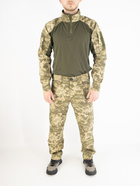 Військовий літній костюм (штани + убакс), ріп-стоп піксель ЗСУ, 65/35, олива, розмір 54 - зображення 1