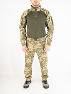 Військовий літній костюм (штани + убакс), ріп-стоп піксель ЗСУ, 65/35, олива, розмір 48 - зображення 1