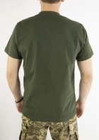 Хлопковая военная футболка олива, 54 - изображение 4