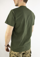 Хлопковая военная футболка олива, 50 - изображение 3