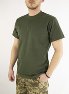 Бавовняна військова футболка олива, 58 - зображення 2