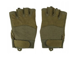 Тактические перчатки Mil-Tec Army Fingerless Gloves 12538501 олива размер 2XL - изображение 2