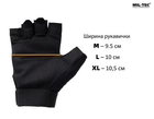 Перчатки беспалые MIL-TEC ARMY BLACK 12538502 размер L - изображение 4