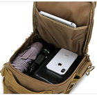 Тактична сумка через плече рюкзак однолямковий тактичний Hawk камуфляж мультикам17л - зображення 4