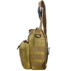 Тактическая сумка через плечо с системой молле Hawk койот - изображение 5