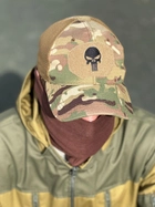 Тактична кепка Tactic бейсболка з липучкою під шеврон, кепка з лого Каратель Мультикам (KepKar) - зображення 5