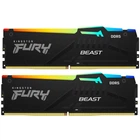 Модуль пам'яті для комп'ютера DDR5 32GB (2x16GB) 5600 MHz FURY Beast RGB Kingston Fury (ex.HyperX) (