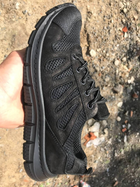 Тактичні літні кросівки сітка колір чорний 37 - зображення 4