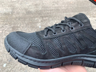 Тактичні літні кросівки сітка колір чорний 38 - изображение 5