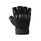 Перчатки мужские без пальцев демисезоннве XL (Kali) Черный дышащие с застежкой-липучкой защитные для спортсменов рыбалок туристов активного отдыха - изображение 2