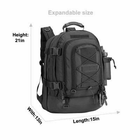 Рюкзак туристический-водонепроницаемый - черный LQ .Нейлон 1000D. 75 литров LQ08002B - изображение 3
