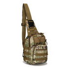 Тактичний рюкзак армійський 6л, (28х18х13 см) Oxford 600D, B14, Камуфляж - зображення 4