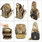 Тактичний рюкзак армійський 6л, (28х18х13 см) Oxford 600D, B14, Камуфляж - зображення 8