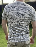 Мужская тактическая футболка армейская хлопковая для ВСУ с коротким рукавом Пиксель L - изображение 6