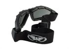 Защитные тактические очки Global Vision стрелковые очки маска с уплотнителем Trip черные (1ТРИП-20) - изображение 4