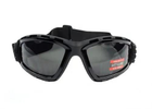 Защитные тактические очки Global Vision стрелковые очки маска с уплотнителем Trip черные (1ТРИП-20) - изображение 5