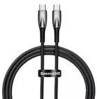 Кабель BASEUS CADH000701 Glimmer Series Fast Charging Type-C to Type-C 100W 1m black