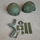 Комплект креплений для шлема FAST, MICH Боковая Рейка + NVG Панель + Велкро липучки - изображение 1