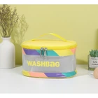 Косметичка - чемодан "Washbag", органайзер для косметики (21х15,5х12,3 см), желтая
