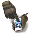 Тактические штурмовые сенсорные перчатки Hard Knuckle L (Kali) - изображение 4