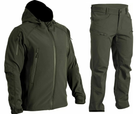 Тактичний чоловічий костюм Softshell Spartan демісезонний Olive - L (Kali)