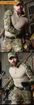 Тактическая военная форма костюм армейский мультикам с защитой, убакс UBACS MultiCam, кепка ВСУ р.7XL - изображение 5