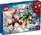 Zestaw klocków LEGO Super Heroes Marvel Bitwa mechów Spider-Man & Doktor Octopus 305 elementów (76198)