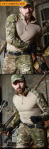 Тактическая военная форма костюм армейский мультикам с защитой, убакс UBACS MultiCam, кепка ВСУ р.3XL - зображення 5