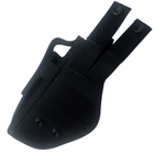 Кобура Harlan для ПМ із системою кріплення Molle з кишенею для магазину чорна + тренчик шнур страхувальний - зображення 3
