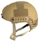 Каска шолом тактичний захист FAST NIJ IIIA Future балістичний шолом кевларовий Койот - зображення 4