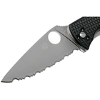 Ніж Spyderco Tenacious Black Blade FRN серрейтор (C122SBBK) - зображення 3