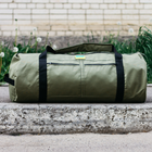 Сумка-баул-рюкзак, баул армейский Оксфорд 100 л тактический баул, олива - зображення 6