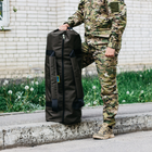 Баул-сумка-военная, баул армейский Оксфорд 100 л тактический баул, тактический баул-рюкзак, хаки - изображение 6