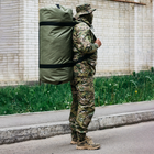 Сумка-баул-рюкзак, баул армейский Оксфорд 120 л тактический баул, олива - зображення 2