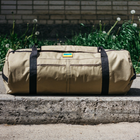 Баул-сумка військова, Оксфорд баул армійський 100 л тактичний баул, тактичний баул-рюкзак, койот - зображення 6