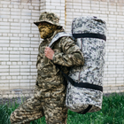 Сумка-баул-рюкзак, баул армейский Оксфорд тактическая на 100 л Пиксель - изображение 5