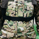 Баул-сумка-військова, баул армійський Оксфорд 120 л тактичний баул, тактичний баул-рюкзак, хакі з клапаном, кріпленням для каремату та саперної лопати. - зображення 6