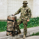 Сумка-баул-рюкзак, армійський баул Cordura 120 л тактичний баул, тактичний баул-рюкзак, мультикам - зображення 4