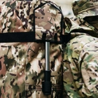 Сумка-баул-рюкзак, армійський баул Cordura 120 л тактичний баул, мультикам з кріпленням для каремату та саперної лопати. - зображення 6