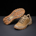 Ботинки кроссовки тактическая обувь легкие (лето) натуральная гидрофобная кожа усиленная пятка и носок Койот 47 - изображение 4
