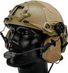 Наушники активные тактические шумоподавляющие защитные EARMOR M32H COYOTE с адаптерами - изображение 6