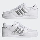 Жіночі кеди низькі adidas Originals Continental 80 Stripes S42626 40.5 (7UK) 25.5 см Cloud White/Silver Metallic/Grey Three (4064036137006) - зображення 8