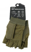 Тактические Olive Mil-Tec Army Fingerless Gloves перчатки 12538501 размер L - изображение 6