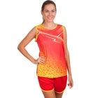 Форма для легкой атлетики женская Zelart Lidong 8310 размер S (145-150см) Red-Yellow
